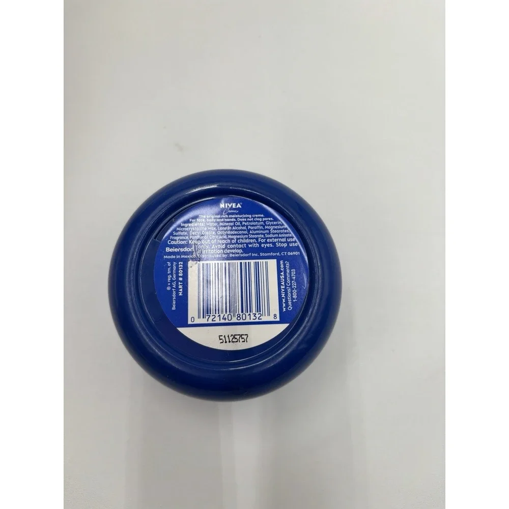 NIVEA Creme 6.8 oz‎ 192g Moisturizing Cream Sealed Classic Blue Tin Face Body